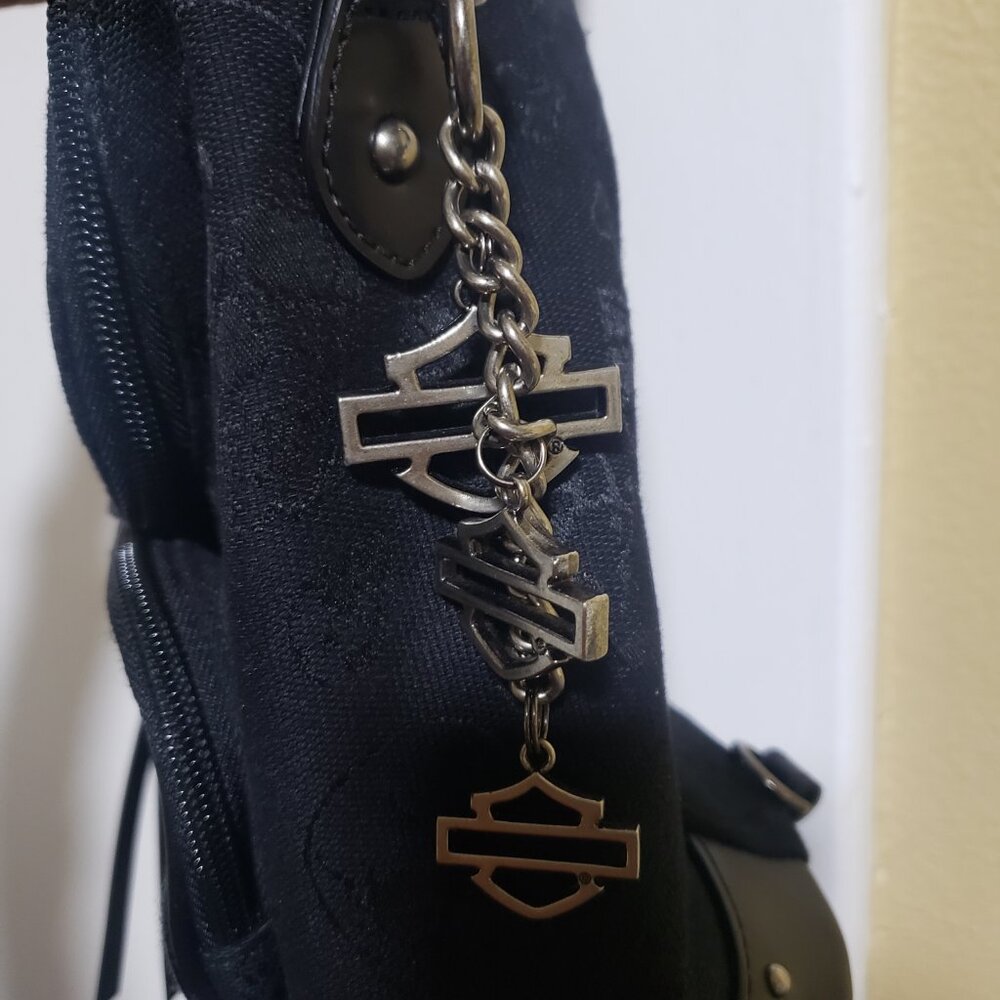 Harley Davidson Vintage Mini Backpack With Skull Prints - Picture 4 of 5